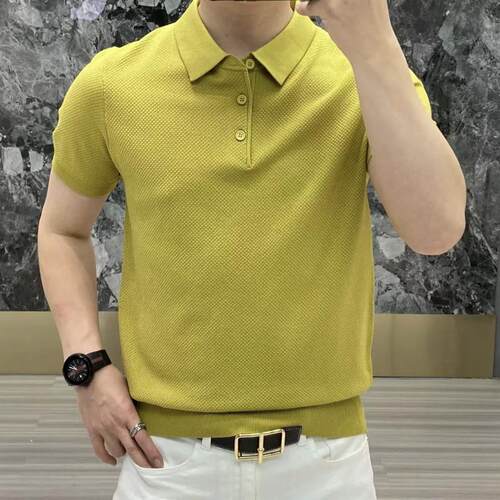 夏季纯色POLO针织衫经典百搭
