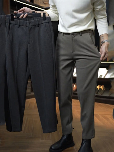 潮牌长裤休闲潮男纯色裤