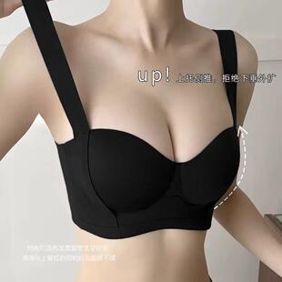 维多利亚聚拢内衣女收副乳提拉调整型漫画胸肤色无痕少女文胸套装