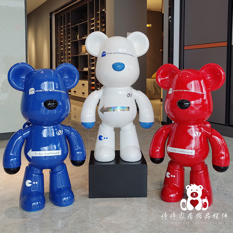 暴力熊大摆件存钱罐轻奢网红卡通落地装饰乔迁品开业乔迁新居礼物