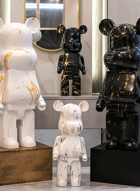 暴力熊卡通摆件存钱罐现代家居客厅电视柜软装乔迁礼品创意摆件