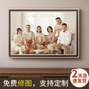 定制全家福大相框挂墙洗照片相片冲洗婚纱照放大24寸30寸画框纪念