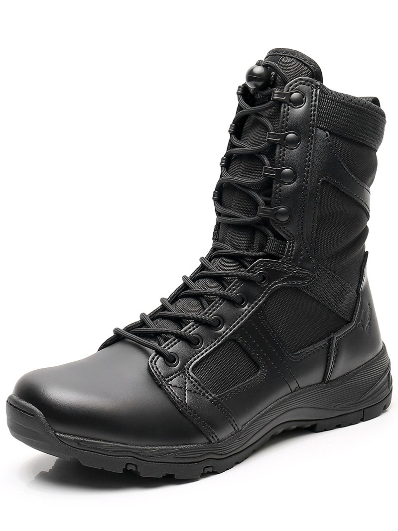 新款君洛克飞鱼8.3超轻作战靴男士高帮女夏季透气黑色轻便战术靴