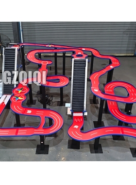 4*4M弹珠轨道弹球赛道大型障碍比赛双滑梯风车红色终点排名现货