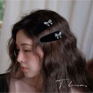 《魔法契约》蝴蝶侧边发卡发夹复古法式小抓夹发饰鸭嘴夹水滴bb夹