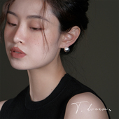 通勤 百搭金银色圆球耳环耳钉女高级感小众设计时尚 简约美学