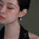 简约水滴耳环女小众设计高级耳饰耳钉2026新款 法式 北海道恋人