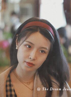 《电影片场》复古法式发箍宽边压发发卡仲夏夜之梦港风头箍红色