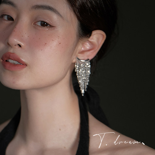 nicedream闪耀微醺流苏女耳环