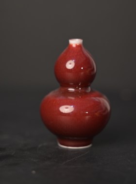 郎红原矿釉陶瓷花瓶摆件客厅插干花器各种颜色釉福禄瓶葫芦瓶