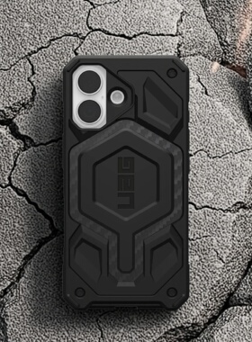 UAG适用于iPhone17手机壳透明苹果16新款防摔磁吸充电Magsafe壳轻薄全包保护套高级感碳纤维商务高级男女