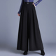 阔腿裤 女秋冬2025新款 高腰宽松通勤大脚裤 气质毛呢长裙裤 休闲长裤