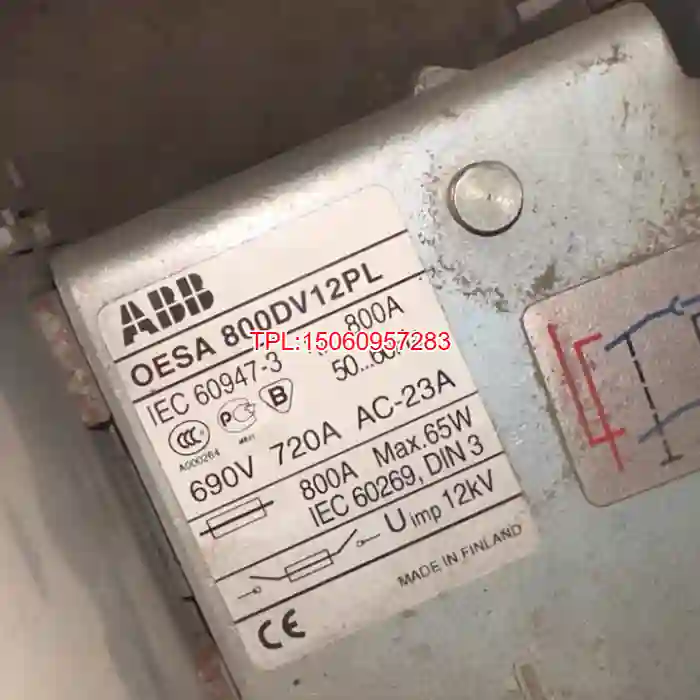 【议价】ABB隔离开关 OESA800DV12PL 690V