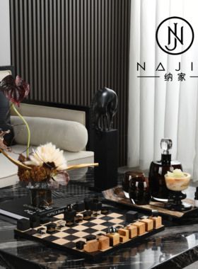 罗曼提海派中古风创意花艺饰品布鲁酒具摆件样板间客厅茶几售楼处