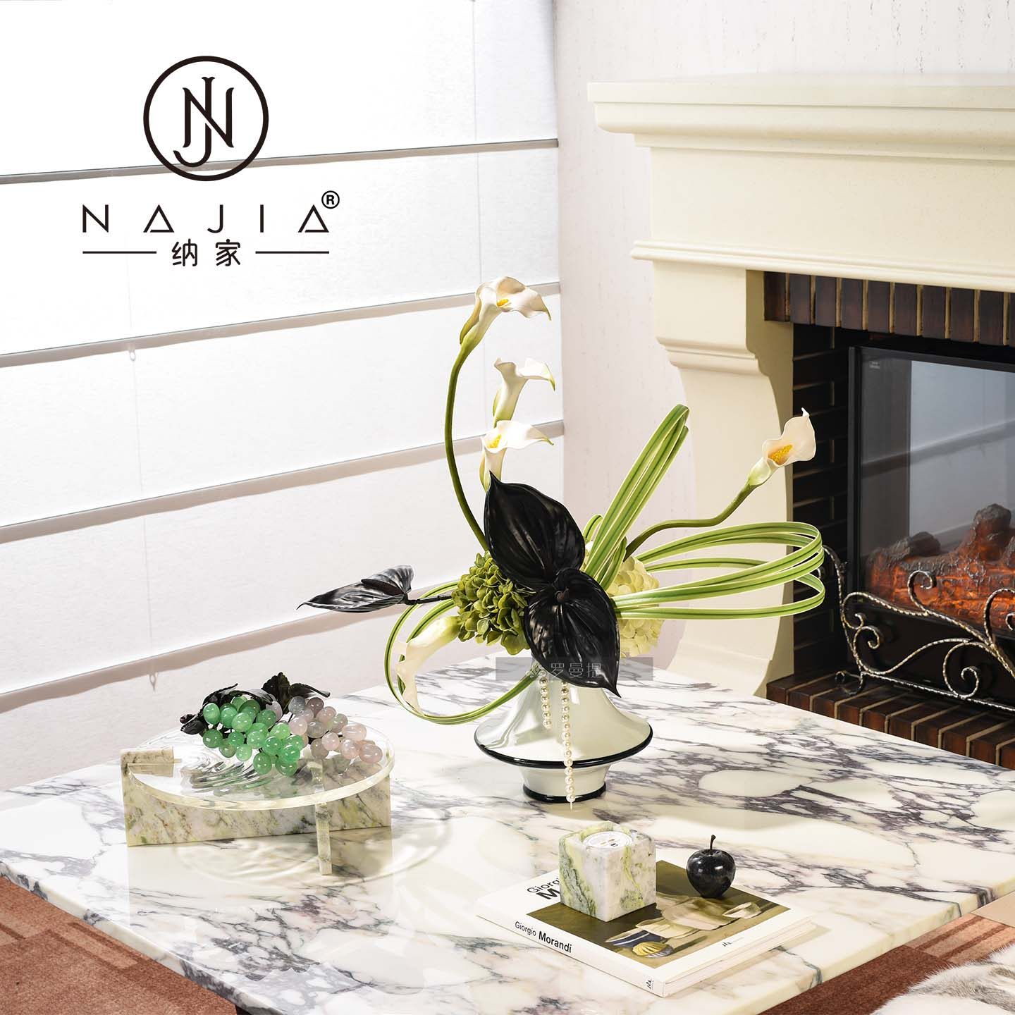 罗曼提法式中古风创意花艺饰品木质涟漪托盘样板间客厅茶几售楼处,家居饰品,家饰软装搭配套装,淘宝优惠券,粉丝福利购,淘宝优惠卷