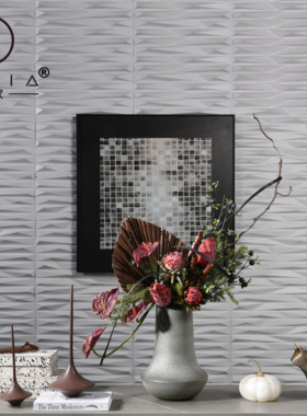 罗曼提新中式花艺玄关边柜云石南瓜孺子牛饰品摆件售楼处样板间软