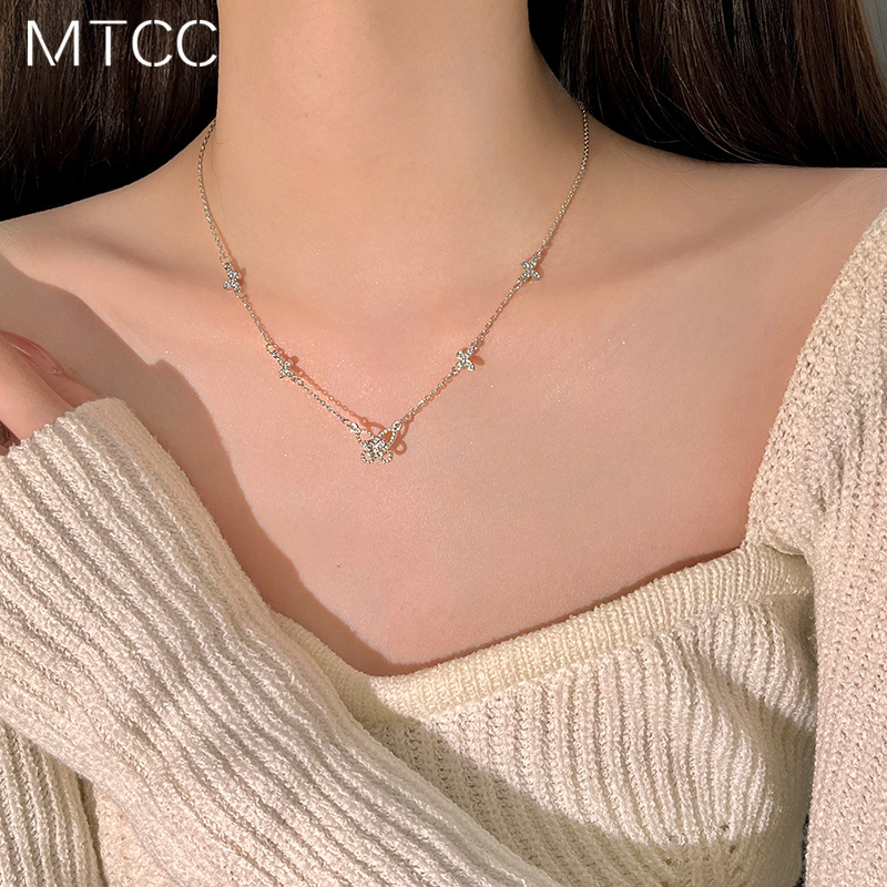 秋冬甜酷蝴蝶项链女轻奢小众