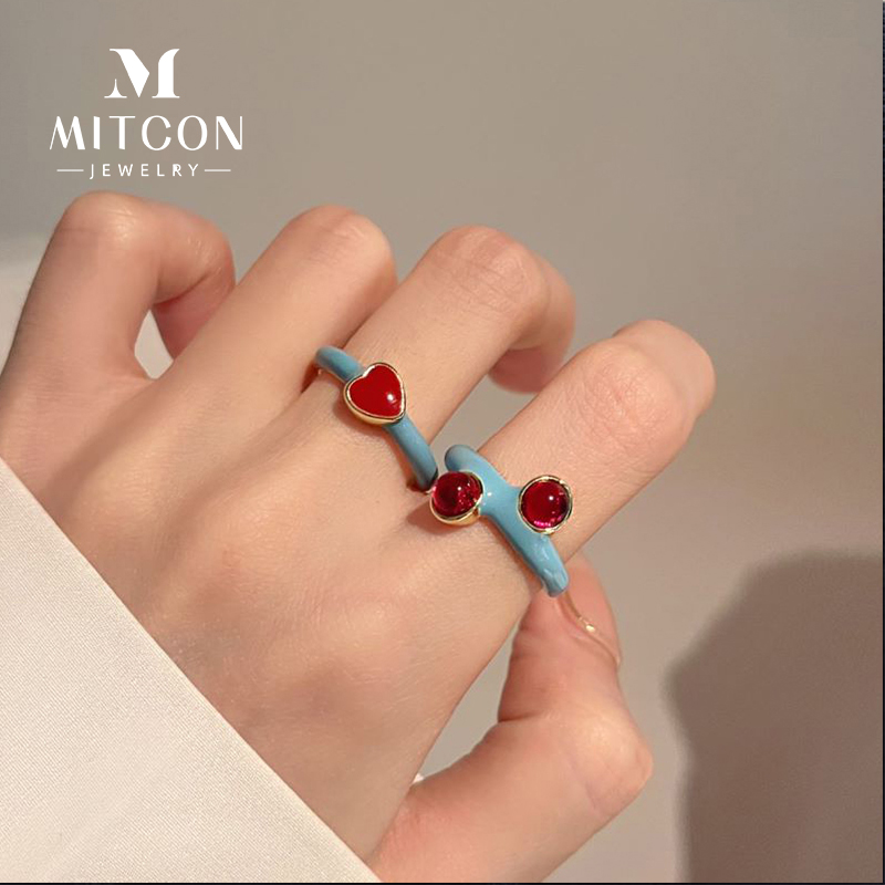 棉条虫女合金日韩独特个性戒指