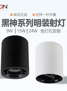 西顿照明射灯明装免开孔防眩光客厅家用天花灯吸顶射灯CEX9102C