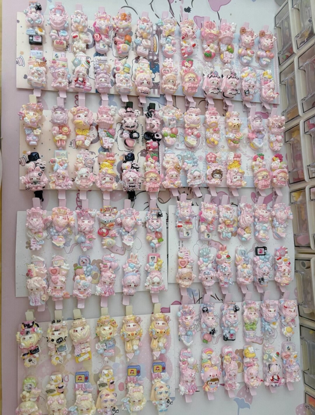 手工奶油胶发夹 HelloKitty卡通发卡 甜妹少女心侧边夹头饰随心配