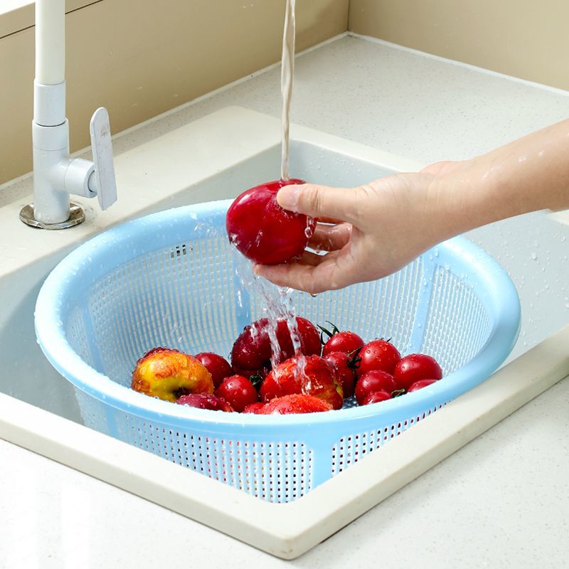 特大号馒筐菜罩塑料沥水篮子家用圆形超厚菜篮厨房洗米水果洗菜