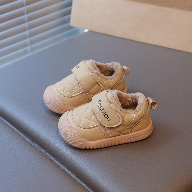 宝宝学步鞋冬季加绒男女婴幼运动
