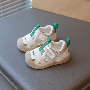 宝宝凉鞋夏季男童2026新款透气防滑软底女童鞋子夏天婴幼儿学步鞋