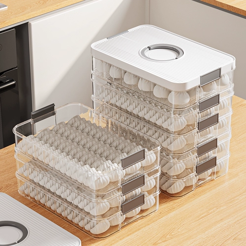 Ящик для пельмени большая -щита домашней еды -Крупная кухонная холодильная коробка настройка артефактов 馄 Свежие и замороженные