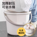 家用储水用加厚大号塑料桶洗衣手提小水桶高中生洗脸盆学生宿舍