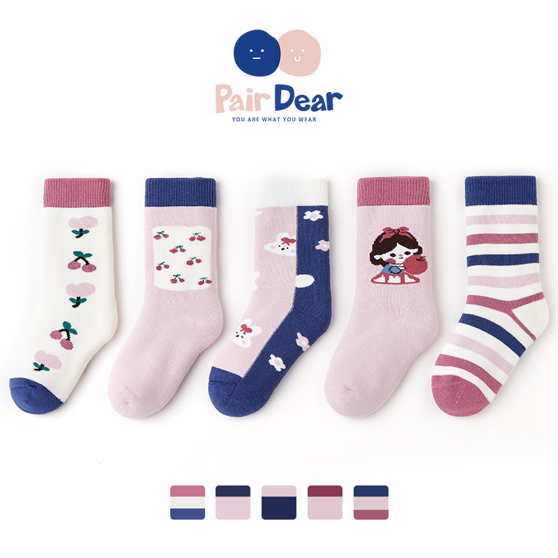 「加美葡萄庄园」秋冬锁温毛圈袜