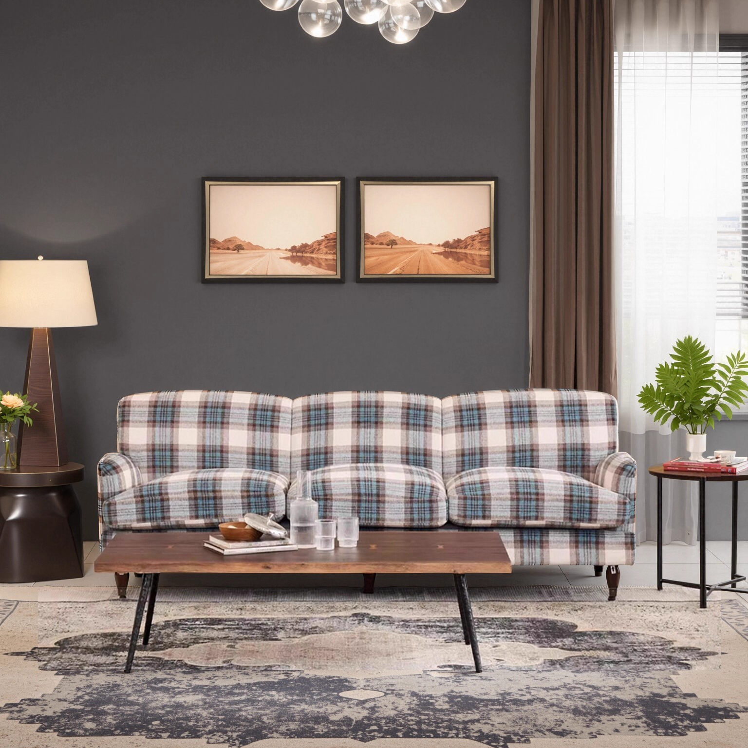 利亚斯布艺沙发意式极简中古风