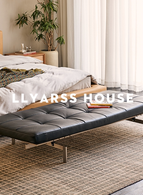 LLYARSS/床尾凳/意式极简全真皮PK80床Daybed/YJ