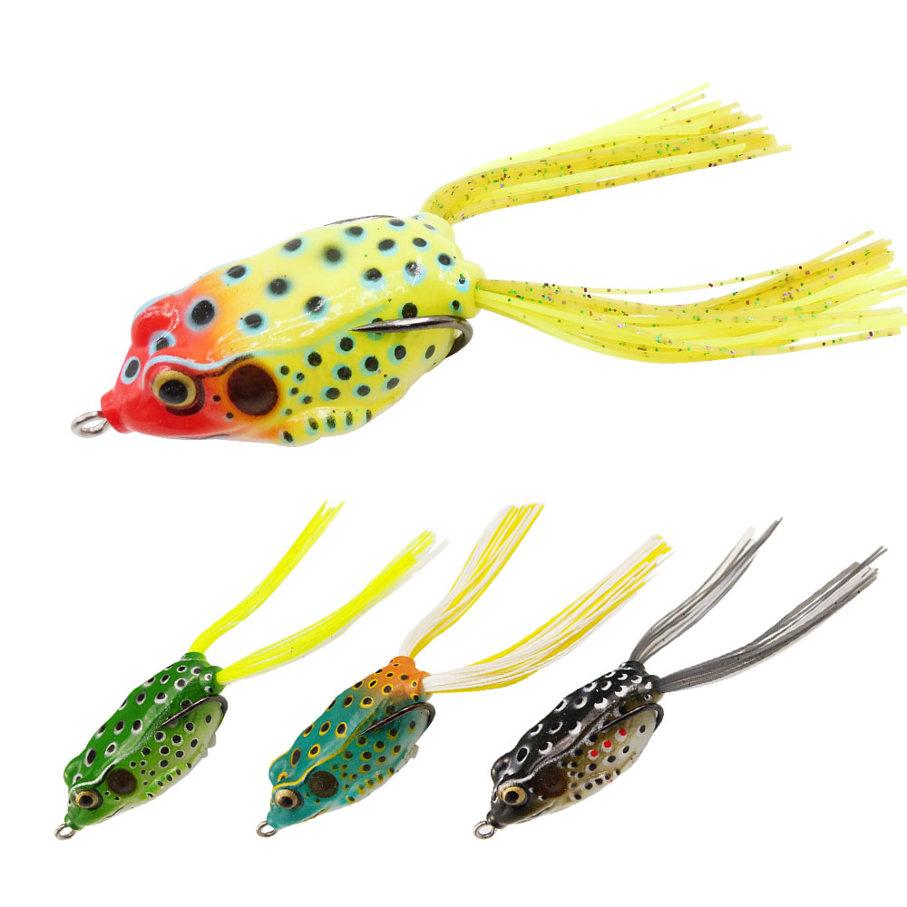 雷蛙路亚假饵黑鱼鸡爪钩耐撕咬