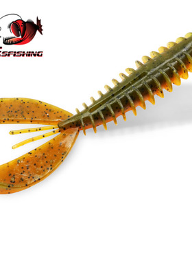 ESFISHING美系虾蟹型路亚软饵Chunk Craw11厘米10克打黑野钓鲈鱼