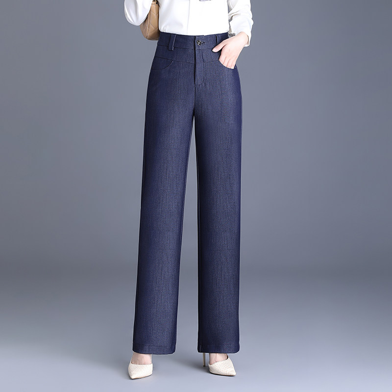 2024秋季新款中年妈妈阔腿直筒裤