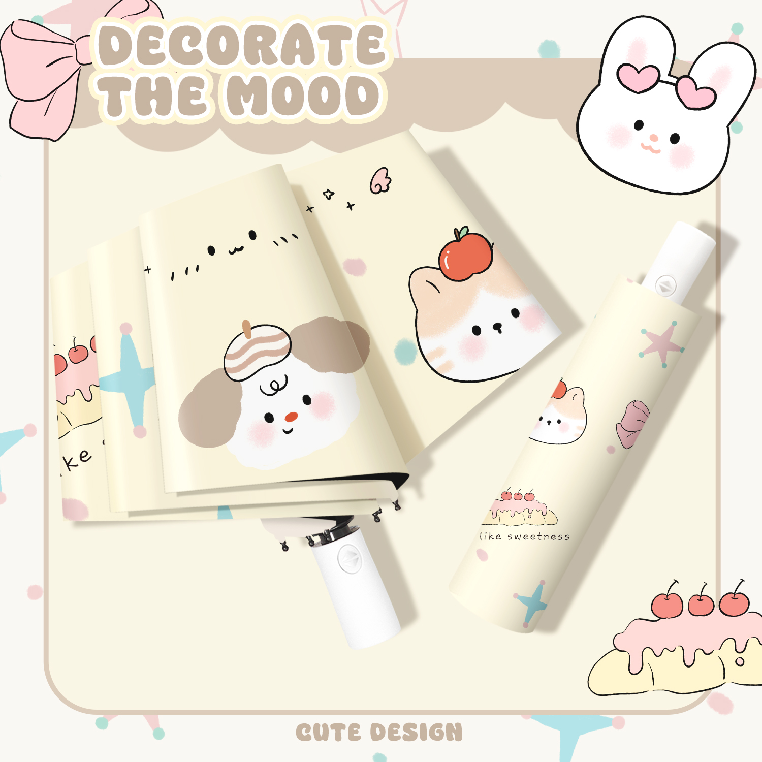 太阳伞2025新款女生可爱小清新防晒伞防紫外线遮阳伞晴雨两用雨伞