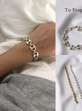 最后一只清仓价 To Vesper韩国 encens 经典款猪鼻扣手链 大号