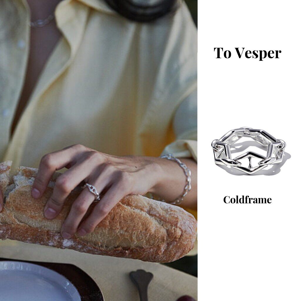 清仓价 最后一个尺码 To Vesper韩国 Coldframe 猪鼻子环链条戒指
