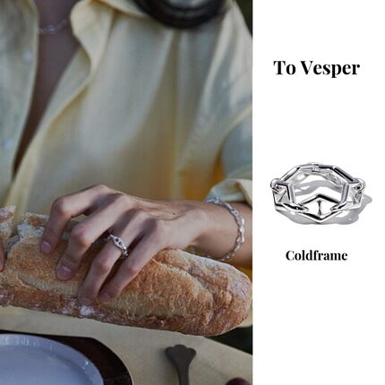 清仓价 最后一个尺码 To Vesper韩国 Coldframe 猪鼻子环链条戒指