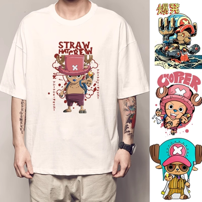 优友衣品海贼王乔巴联名款纯棉短袖t恤日韩动漫ONEPIECE周边衣服