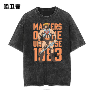 983宇宙的巨人希曼Masters of the Universe水洗纯棉印花短袖T恤