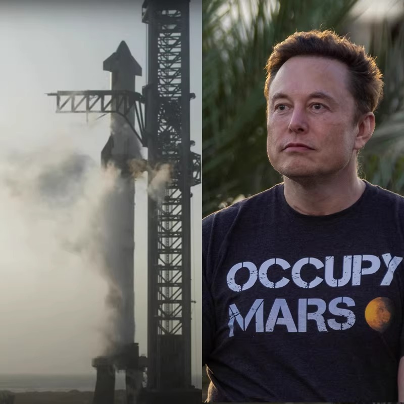 Occupy Mars马斯克SPACEX火星移民印花短袖T恤高品质重磅纯棉宽松