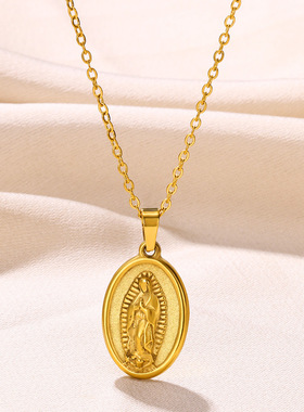 欧美简约时尚不锈钢项链小众独特设计感锁骨链日常通勤穿戴首饰品