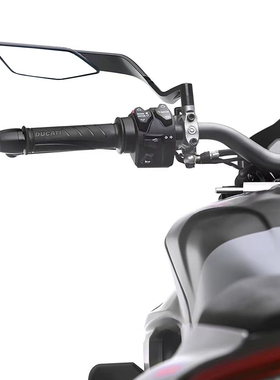 适用雅马哈MT09 MT07改装定风翼后视镜MT03高清大视野折叠倒车镜