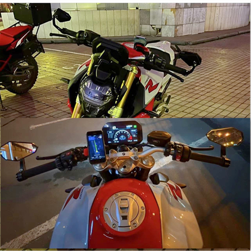 适用于本田CBF190tr CB300r摩托车复古车车把后视镜手把反光镜