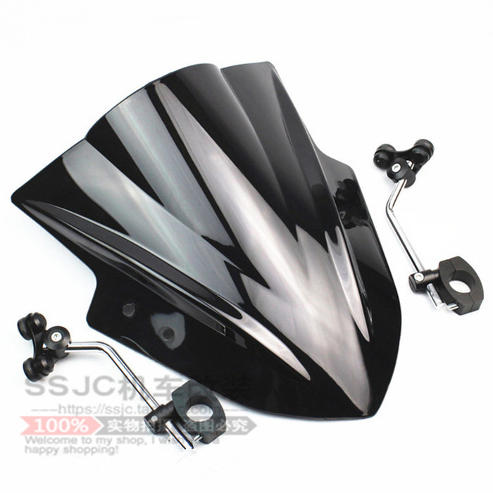 贝纳利TRK502黄龙600 300 302S春风400 650NK改装挡风玻璃+支架