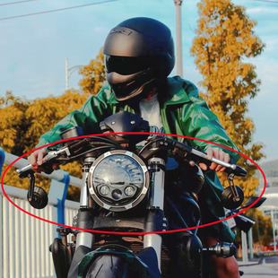 适用本田CBF190TR 鸷道 CB190SS CB300R复古改装手把后视镜端子镜