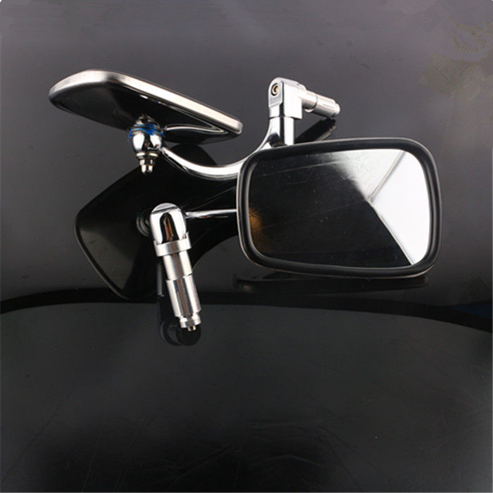 复古摩托车V咖龙嘉250奔达400后视镜改装手把个性车把端子反光镜