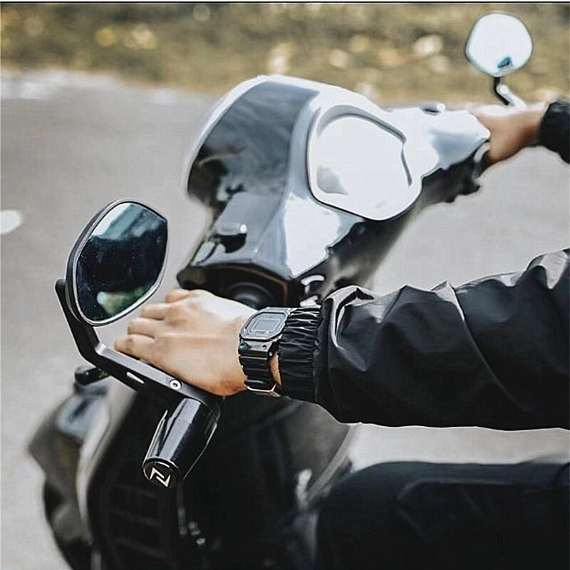 适用比亚乔vespa gts300 冲刺150改装车把端子后视镜铝合金反光镜