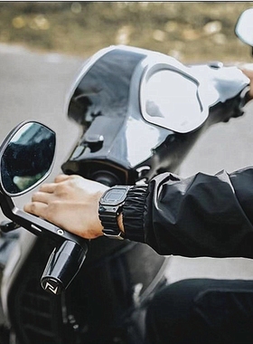 适用RAGP200TG300VESPAGTS300/250改装通用手把后视镜车把反光镜